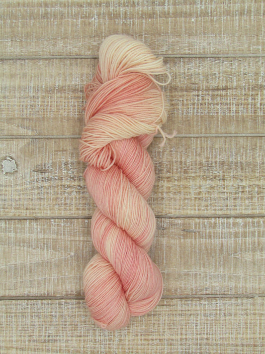 Hand-Dyed Yarn Superwash Merino/Nylon Sock Weight Blush