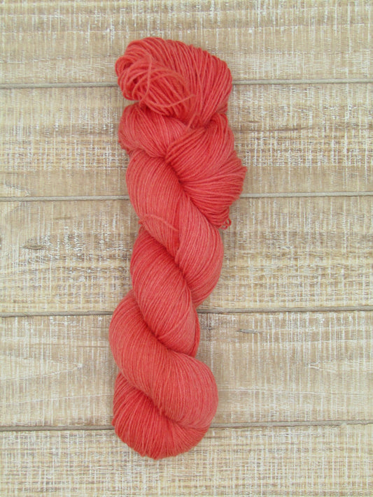 Hand-Dyed Yarn Superwash Merino/Nylon Sock Weight Cayenne