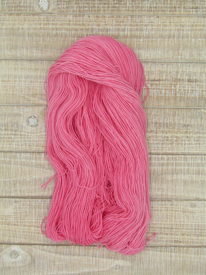 Hand-Dyed Yarn Superwash Merino/Nylon Sock Weight Flamingo