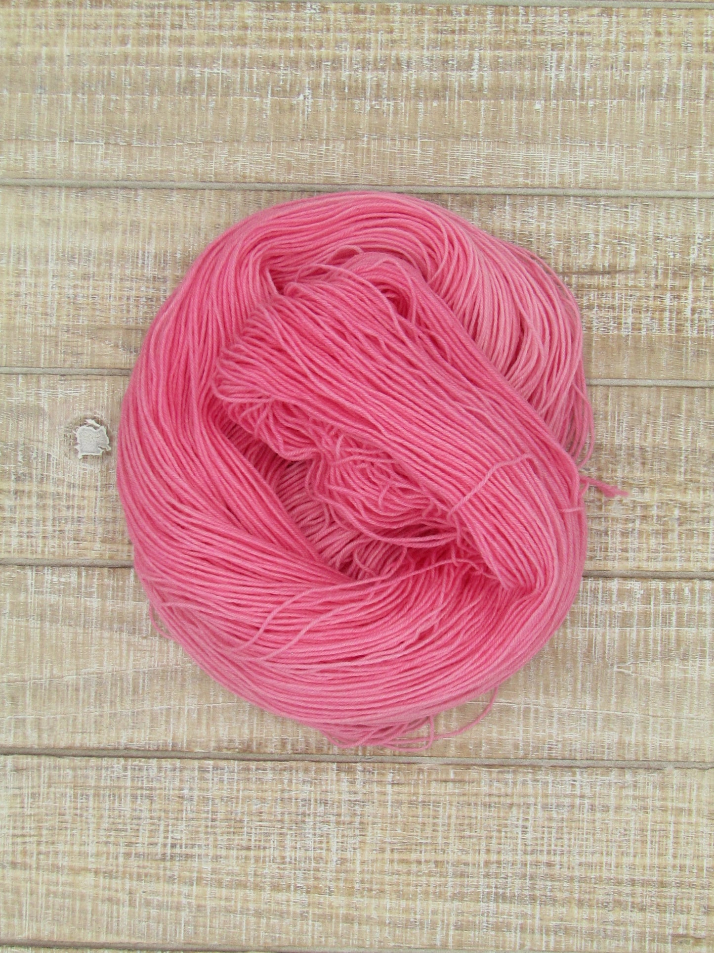 Hand-Dyed Yarn Superwash Merino/Nylon Sock Weight Flamingo