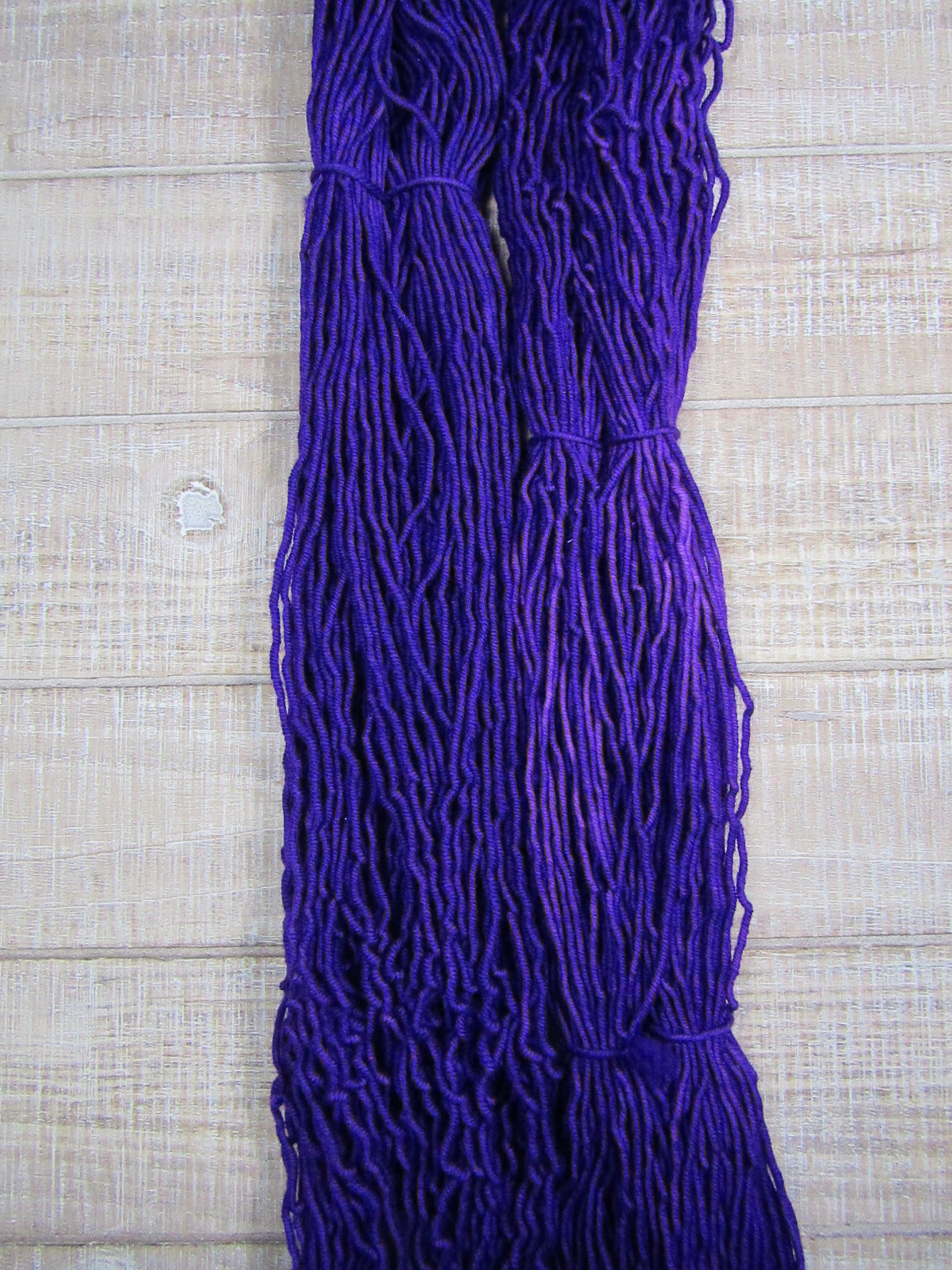 Hand-dyed yarn - Grape Merino/Cashstyle nylon worsted weight yarn in grape purple