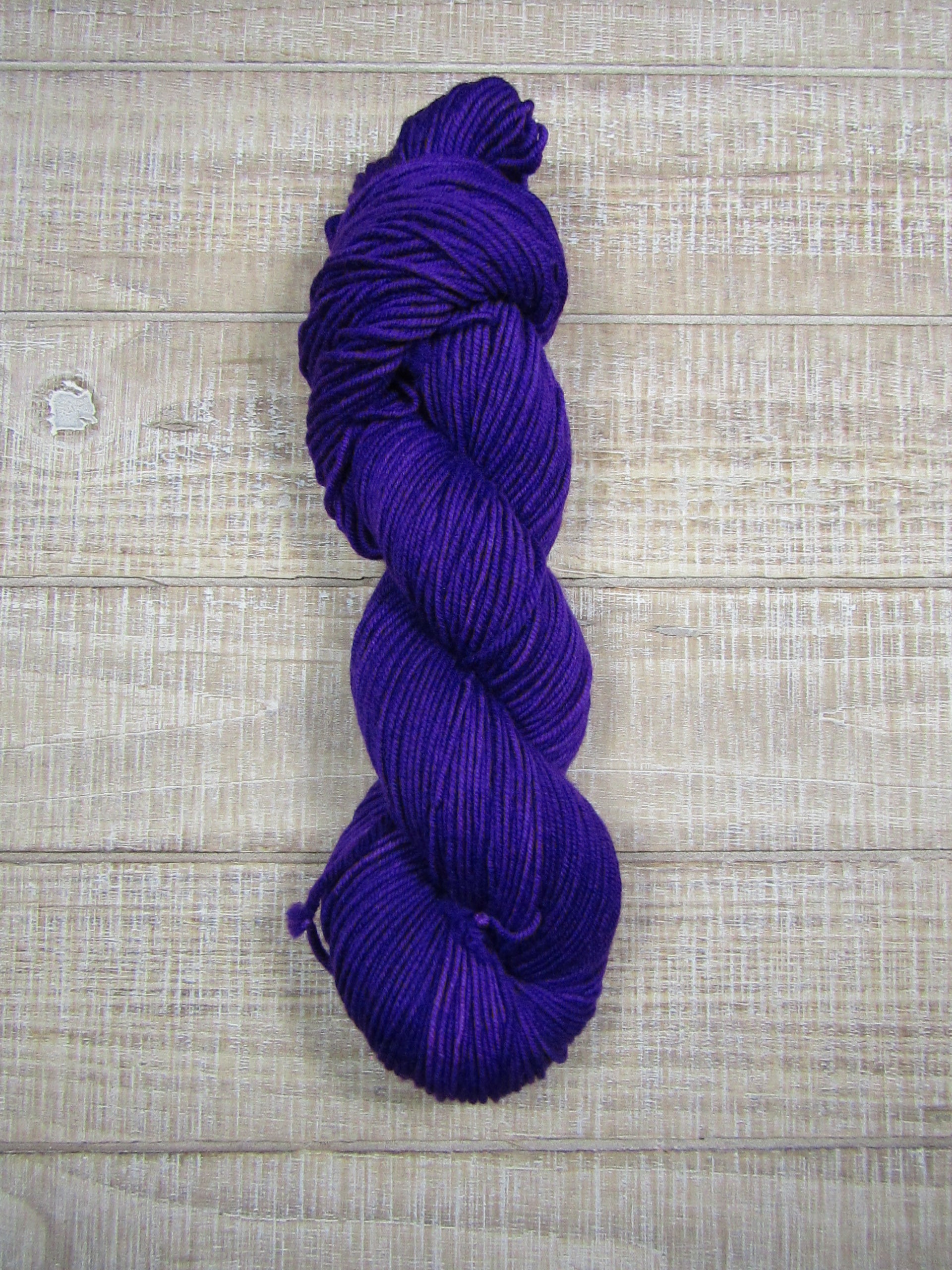 Hand-dyed yarn - Grape Merino/Cashstyle nylon worsted weight yarn in grape purple