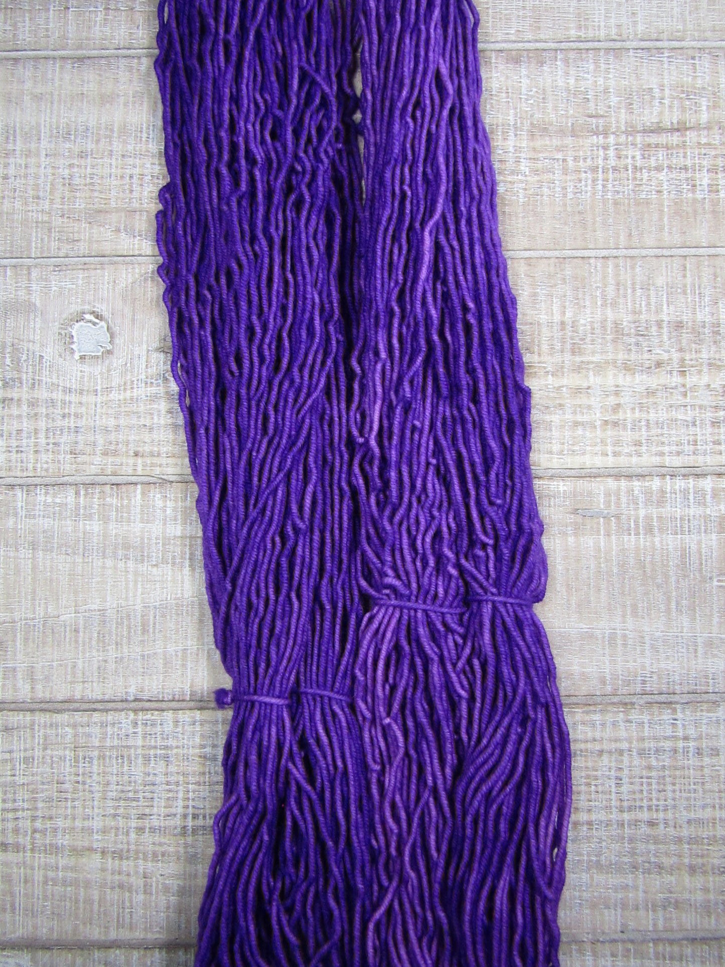 Hand-dyed yarn - Plum Merino/Cashstyle nylon worsted weight yarn in a plum purple color
