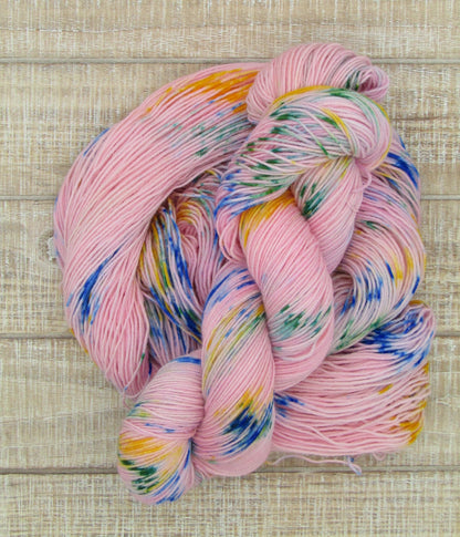 Hand-Dyed Yarn Set Merino/Nylon Sock Weight Broken Ballerina
