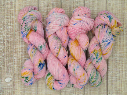 Hand-Dyed Yarn Set Merino/Nylon Sock Weight Broken Ballerina