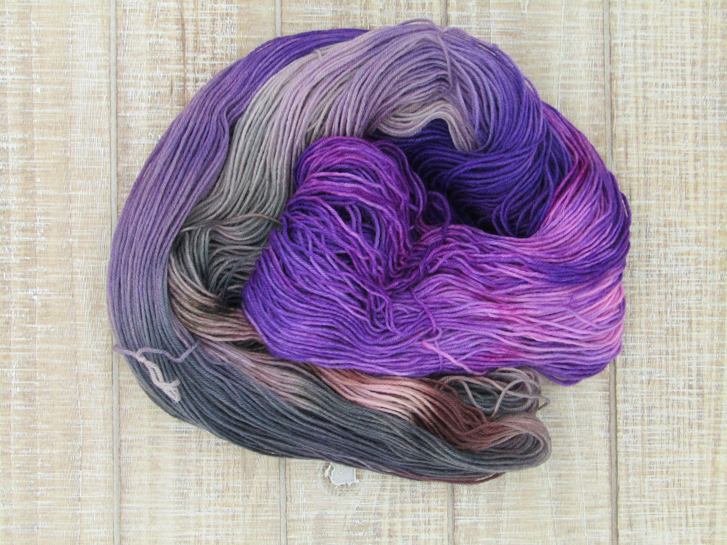 Hand-Dyed Yarn Superwash Merino/Nylon Sock Weight Iris