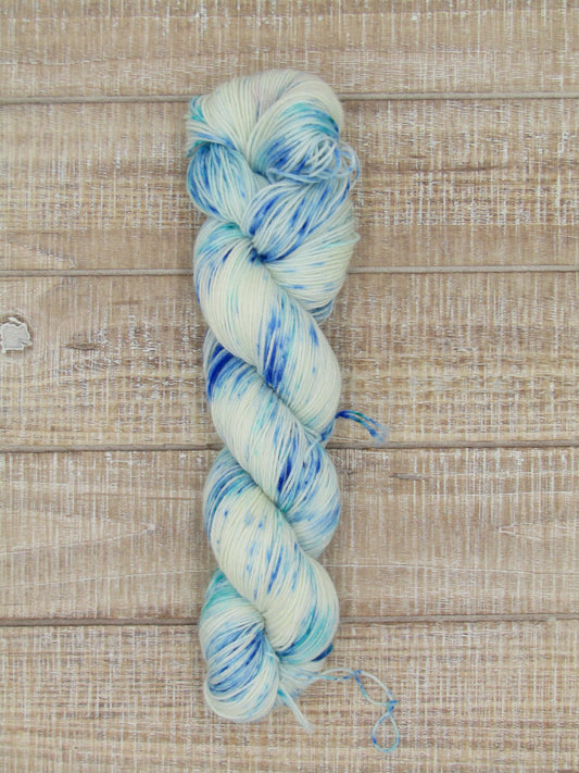 Hand-Dyed Yarn Superwash Merino/Nylon Sock Weight Snowflake