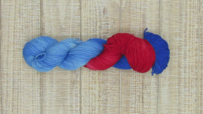 Hand-Dyed Yarn Superwash Merino/Nylon Sock Weight Clark