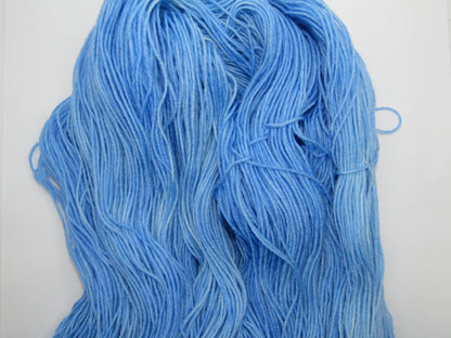Hand-Dyed Yarn Brian is blue in color