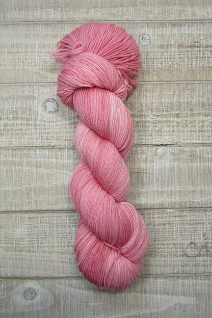Hand-Dyed Yarn Sherry is russet colored.